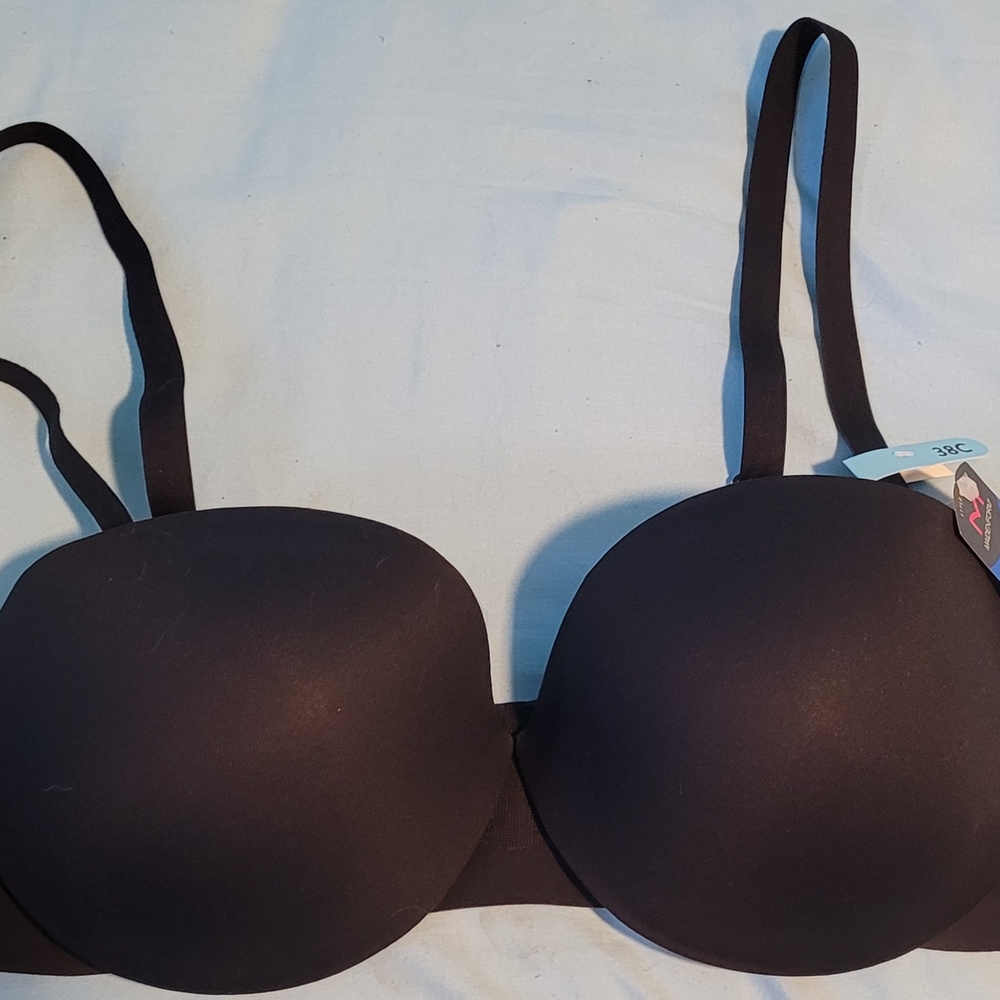 Maidenform Black Straplesz Bra with Underwire Support